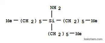 Molecular Structure of 153398-46-0 (Tri-N-hexylsilylamine)