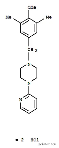 Molecular Structure of 153607-65-9 (Piperazine,1-[(4-methoxy-3,5-dimethylphenyl)methyl]-4-(2-pyridinyl)-, hydrochloride (1:2))