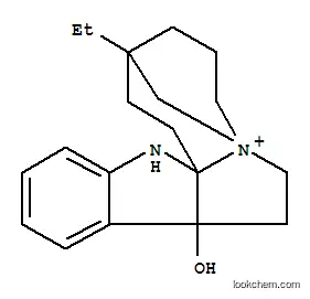 Molecular Structure of 15381-61-0 (3-Ethyl-1,2,3,4,5,6,8,9,9a,14-decahydro-9a-hydroxy-3,7-methanoazocino[1',2':1,2]pyrrolo[2,3-b]indol-7-ium)