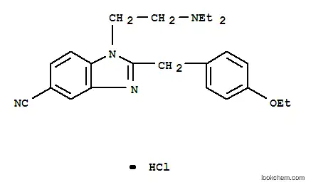2-[5-cyano-2-(4-ethoxybenzyl)-1H-benzimidazol-1-yl]-N,N-diethylethanaminium chloride