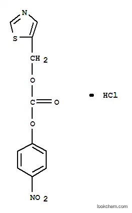 Molecular Structure of 154212-59-6 (((5-Thiazolyl)methyl)-(4-nitrophenyl)carbonate hydrochloride)