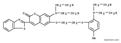 Glycine,N-[3-(2-benzothiazolyl)-6-[2-[2-[bis(carboxymethyl)amino]-5-methylphenoxy]ethoxy]-2-oxo-2H-1-benzopyran-7-yl]-N-(carboxymethyl)-