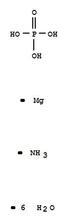 Struvite((NH4)Mg(PO4).6H2O)