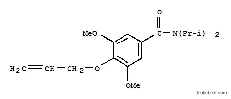 Molecular Structure of 155-59-9 (3,5-Dimethoxy-N,N-diisopropyl-4-(2-propenyloxy)benzamide)