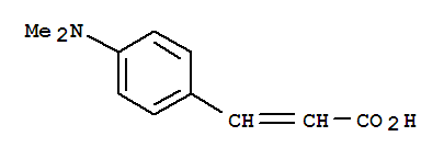 Molecular Structure of 1552-96-1 (2-Propenoic acid,3-[4-(dimethylamino)phenyl]-)