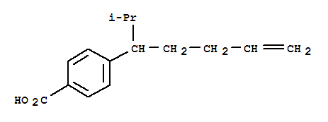 Molecular Structure of 155566-39-5 (Benzoic acid,4-[1-(1-methylethyl)-4-pentenyl]- (9CI))