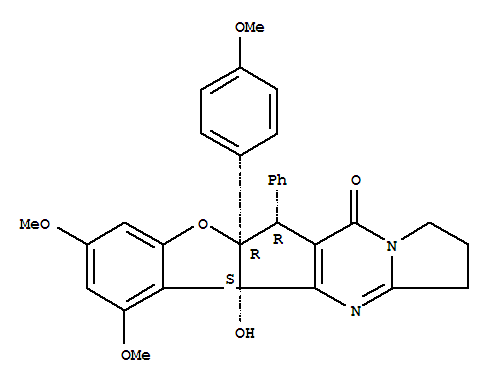5H-Benzofuro[2',3':4,5]cyclopenta[1,2-d]pyrrolo[1,2-a]pyrimidin-5-one,1,2,3,6,6a,11b-hexahydro-11b-hydroxy-9,11-dimethoxy-6a-(4-methoxyphenyl)-6-phenyl-,(6R,6aR,11bS)-