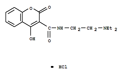 diethyl-[2-[(2-hydroxy-4-oxochromene-3-carbonyl)amino]ethyl]azaniumchloride