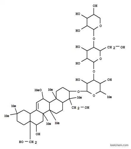 Molecular Structure of 155740-28-6 (b-D-Galactopyranoside, (3b,4a,11a,16b)-16,23,28-trihydroxy-11-methoxyolean-12-en-3-ylO-b-D-xylopyranosyl-(1&reg;4)-O-b-D-glucopyranosyl-(1&reg;3)-6-deoxy- (9CI))