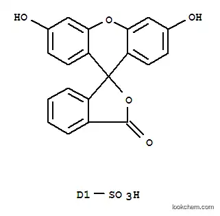 Molecular Structure of 155898-75-2 (Spiro[isobenzofuran-1(3H),9'-[9H]xanthene]-ar-sulfonicacid, 3',6'-dihydroxy-3-oxo-)