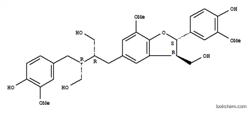 Molecular Structure of 155969-63-4 (1,4-Butanediol,2-[[(2S,3R)-2,3-dihydro-2-(4-hydroxy-3-methoxyphenyl)-3-(hydroxymethyl)-7-methoxy-5-benzofuranyl]methyl]-3-[(4-hydroxy-3-methoxyphenyl)methyl]-,(2R,3R)-)