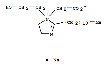 Molecular Structure of 156028-14-7 (1H-Imidazolium,1-(carboxymethyl)-4,5-dihydro-1-(2-hydroxyethyl)-2-undecyl-, inner salt, sodiumsalt (1:1))