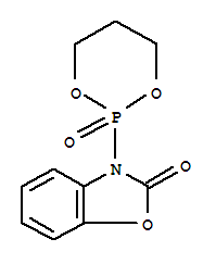 Molecular Structure of 156147-87-4 (2(3H)-Benzoxazolone,3-(2-oxido-1,3,2-dioxaphosphorinan-2-yl)-)