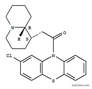 Molecular Structure of 156213-24-0 (2-chloro-10-[(1S)-octahydro-2H-quinolizin-1-ylacetyl]-10H-phenothiazine)