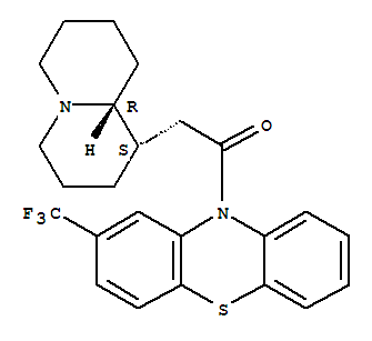(1S-TRANS)-10-((OCTAHYDRO-2H-QUINOLIZIN-1-YL)ACETYL)-2-(TRIFLUOROMETHYL)-10H-PHENOTHIAZINECAS