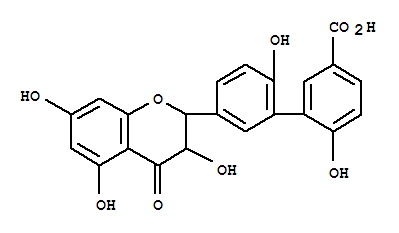 Molecular Structure of 156250-63-4 ([1,1'-Biphenyl]-3-carboxylicacid,5'-(3,4-dihydro-3,5,7-trihydroxy-4-oxo-2H-1-benzopyran-2-yl)-2',6-dihydroxy-(9CI))