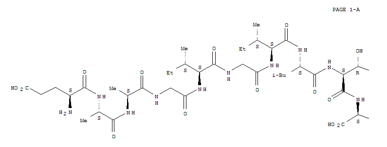 L-Valine, L-a-glutamyl-L-alanyl-L-alanylglycyl-L-isoleucylglycyl-L-isoleucyl-L-leucyl-L-threonyl-