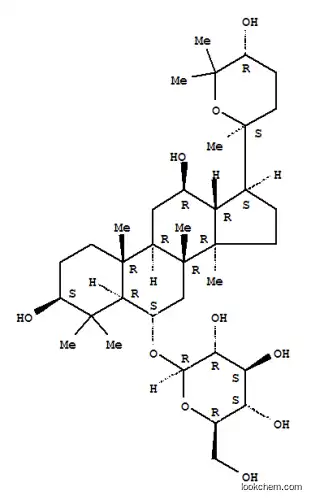 Molecular Structure of 156398-69-5 (b-D-Glucopyranoside, (3b,6a,12b,24R)-20,25-epoxy-3,12,24-trihydroxydammaran-6-yl (9CI))