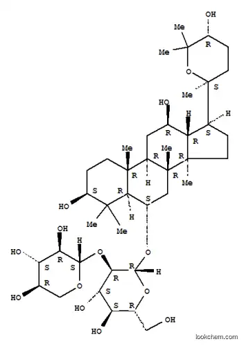 Molecular Structure of 156398-70-8 (b-D-Glucopyranoside, (3b,6a,12b,24R)-20,25-epoxy-3,12,24-trihydroxydammaran-6-yl 2-O-b-D-xylopyranosyl (9CI))