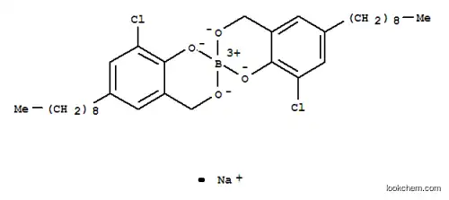 Molecular Structure of 15675-97-5 (sodium bis[(3-chloro-2-hydroxy-5-nonylphenyl)methanolato(2-)]borate(1-))