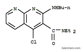 Molecular Structure of 156991-94-5 (2-(butylamino)-4-chloro-N,N-diethyl-1,8-naphthyridine-3-carboxamide)
