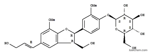 b-D-Glucopyranoside,4-[(2R,3R)-2,3-dihydro-3-(hydroxymethyl)-5-[(1E)-3-hydroxy-1-propenyl]-7-methoxy-2-benzofuranyl]-2-methoxyphenyl(9CI)