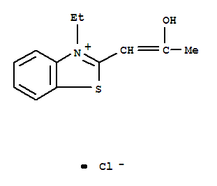 3-ETHYL-2-(2-HYDROXY-1-PROPENYL)BENZOTHIAZOLIUM CHLORIDE