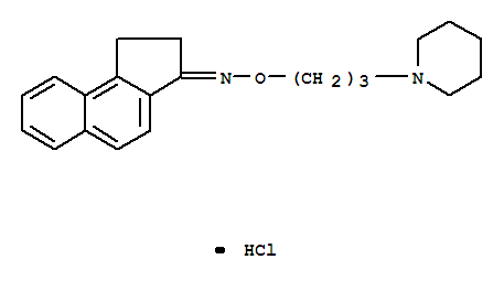 3H-Benz[e]inden-3-one,1,2-dihydro-, O-[3-(1-piperidinyl)propyl]oxime, hydrochloride (1:1)