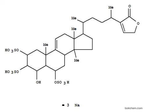 Molecular Structure of 157622-59-8 (27-Norergost-9(11)-en-26-oicacid, 4-hydroxy-25-(2-hydroxyethylidene)-14-methyl-2,3,6-tris(sulfooxy)-, g-lactone, trisodium salt, (2b,3a,4b,5a,6a,24x)- (9CI))