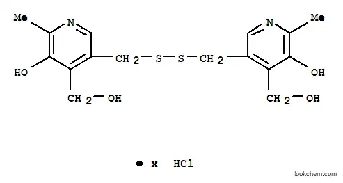 Molecular Structure of 15784-05-1 (4-Pyridinemethanol,3,3'-[dithiobis(methylene)]bis[5-hydroxy-6-methyl-, hydrochloride (9CI))