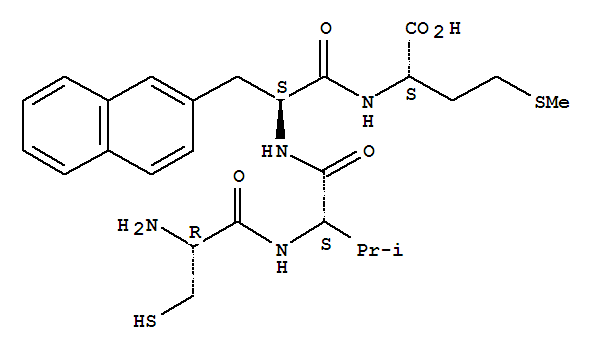 (2S)-2-[[(2S)-2-[[(2S)-2-[[(2R)-2-amino-3-sulfanylpropanoyl]amino]-3-methylbutanoyl]amino]-3-naphthalen-2-ylpropanoyl]amino]-4-methylsulfanylbutanoic acid
