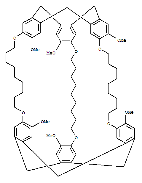 Molecular Structure of 158182-35-5 (2,30-(Epoxynonanoxy)-33,36:48,51-dietheno-7,50:25,34-dimethano-6,10:22,26-dimetheno-10H,12H,26H,38H-dibenzo[q,p1][1,11,25,35]tetraoxacyclooctatetracontin,5,13,14,15,16,17,18,19,20,27,32,39,40,41,42,43,44,45,46,52-eicosahydro-3,9,23,29,54,56-hexamethoxy-(9CI))