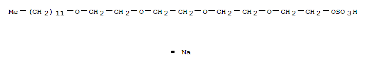 3,6,9,12-TETRAOXATETRACOSAN-1-OL HYDROGEN SULFATE SODIUM SALT