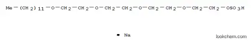Molecular Structure of 15826-19-4 (3,6,9,12-Tetraoxatetracosan-1-ol, hydrogen sulfate, sodium salt)