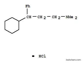 Molecular Structure of 15826-61-6 (Benzenepropanamine, g-cyclohexyl-N,N-dimethyl-,hydrochloride (1:1))