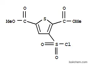 Molecular Structure of 158439-31-7 (2,5-Thiophenedicarboxylicacid, 3-(chlorosulfonyl)-, 2,5-dimethyl ester)
