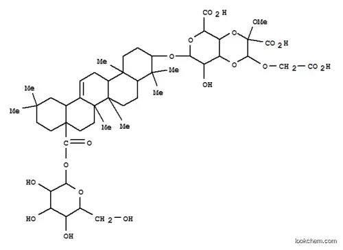 b-D-Glucopyranosiduronic acid, (3b)-28-(b-D-glucopyranosyloxy)-28-oxoolean-12-en-3-yl3,4-O-[(1S,2R)-2-carboxy-1-(carboxymethoxy)-2-methoxy-1,2-ethanediyl]-