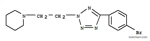 Molecular Structure of 158553-40-3 (1-{2-[5-(4-bromophenyl)-2H-tetrazol-2-yl]ethyl}piperidine)