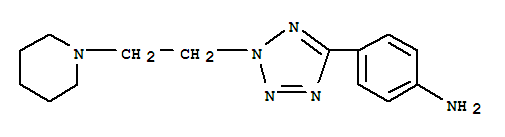 4-(2-(2-(PIPERIDIN-1-YL)ETHYL)-2H-TETRAZOL-5-YL)ANILINE