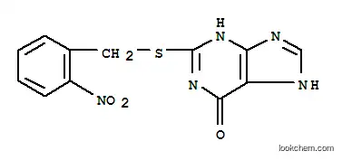 Molecular Structure of 15870-54-9 (2-[(2-nitrobenzyl)sulfanyl]-3,7-dihydro-6H-purin-6-one)