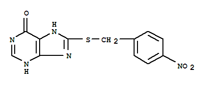6H-Purin-6-one,1,9-dihydro-8-[[(4-nitrophenyl)methyl]thio]- cas  15870-63-0
