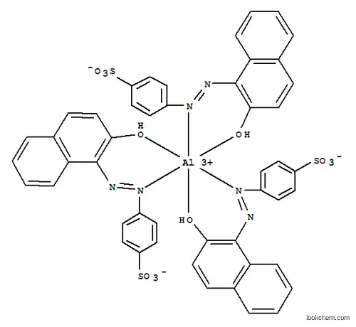 Molecular Structure of 15876-51-4 (tris[4-[(2-hydroxy-1-naphthyl)azo]benzenesulphonato]aluminium)