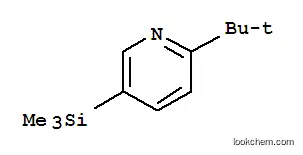 Molecular Structure of 158954-46-2 (Pyridine, 2-(1,1-dimethylethyl)-5-(trimethylsilyl)- (9CI))