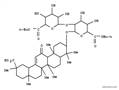 Molecular Structure of 159122-03-9 (b-D-Glucopyranosiduronic acid, (3b,20a)-20-carboxy-11-oxo-30-norolean-12-en-3-yl2-O-(6-butyl-b-D-glucopyranuronosyl)-,6-butyl ester (9CI))