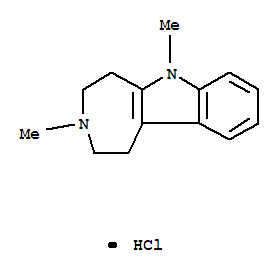 3,6-dimethyl-2,4,5,6-tetrahydro-1H-azepino[4,5-b]indol-6-ium chloride