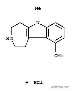 Molecular Structure of 15923-43-0 (10-methoxy-6-methyl-1,2,3,4,5,6-hexahydroazepino[4,5-b]indol-6-ium chloride)