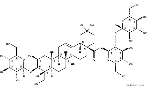 Molecular Structure of 160260-26-4 (Olean-12-en-28-oicacid, 3-(b-D-glucopyranosyloxy)-2,23-dihydroxy-,2-O-b-D-glucopyranosyl-b-D-glucopyranosyl ester, (2b,3b,4a)- (9CI))