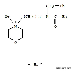 Molecular Structure of 1603-29-8 (4-{3-[benzoyl(benzyl)amino]propyl}-4-methylmorpholin-4-ium bromide)
