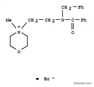 Molecular Structure of 1603-30-1 (4-{2-[benzoyl(benzyl)amino]ethyl}-4-methylmorpholin-4-ium bromide)