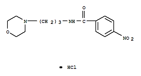 N-[3-(morpholin-4-yl)propyl]-4-nitrobenzamide hydrochloride (1:1)